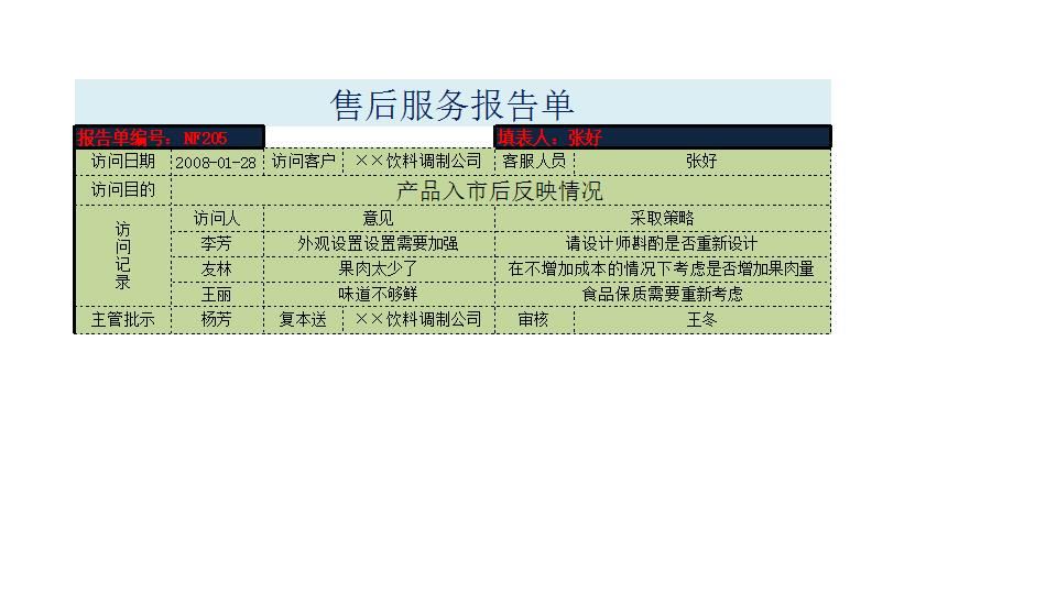 售后服务报告单.xlsx