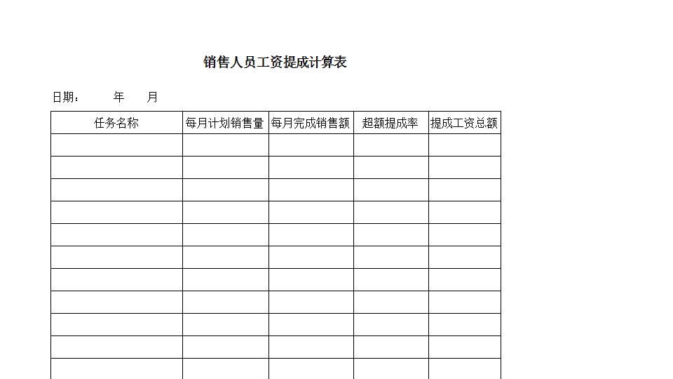 销售人员工资提成计算表.xls