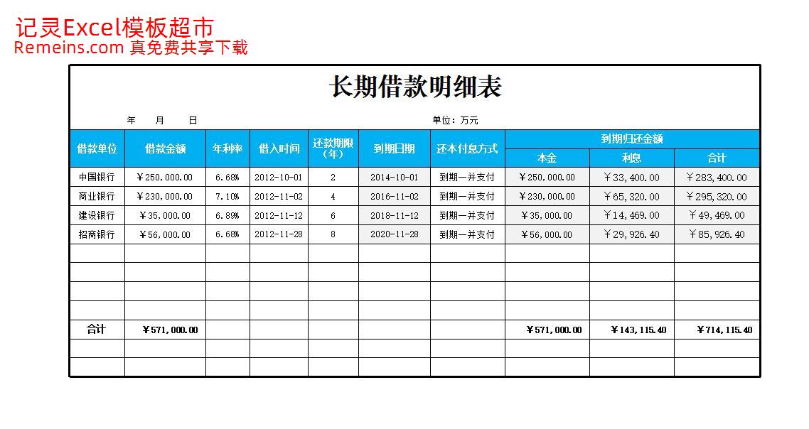 长期借款明细表.xlsx