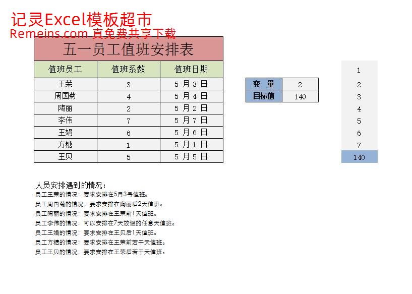 假期值班人员安排.xlsx