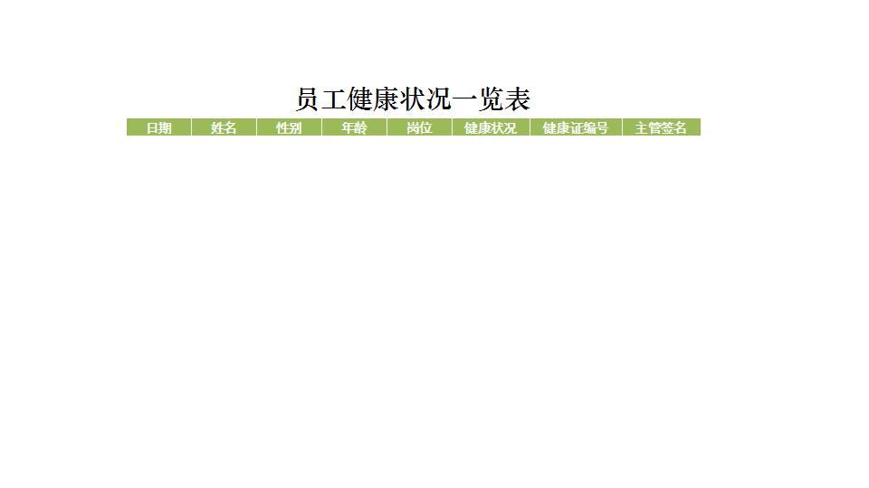 员工健康状况一览表.xlsx