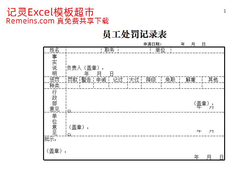 员工处罚记录表.xlsx
