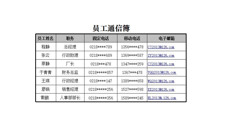 员工通信簿.xlsx