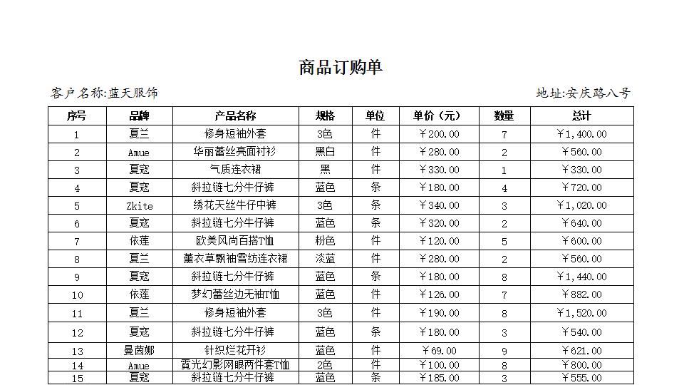 商品订购单.xlsx