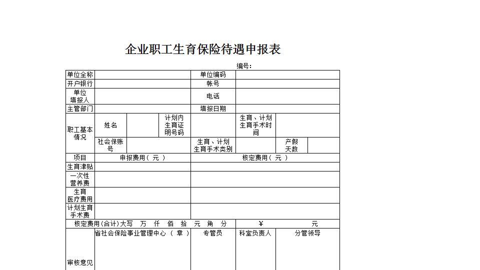 生育保险费用申报表.xlsx