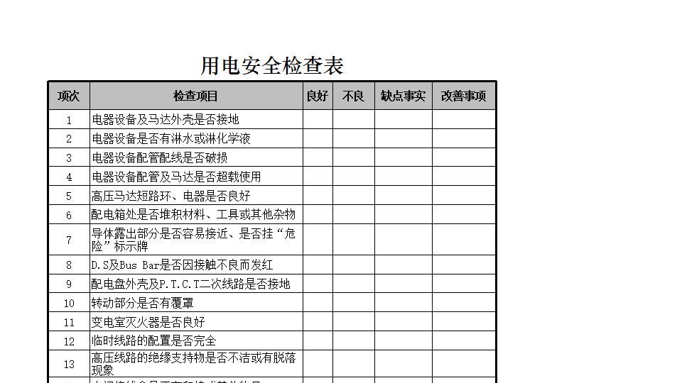 用电安全检查表.xlsx
