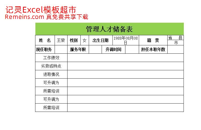 管理人才储备表.xlsx