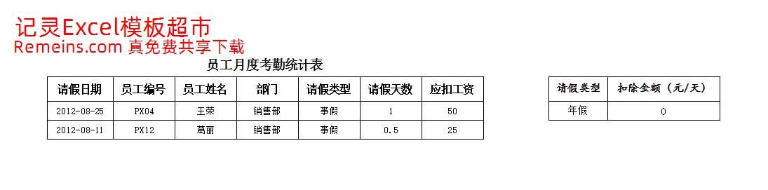 考勤结果查询表.xlsx