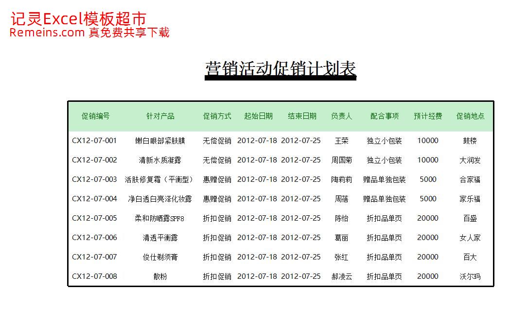 营销活动促销计划表.xlsx
