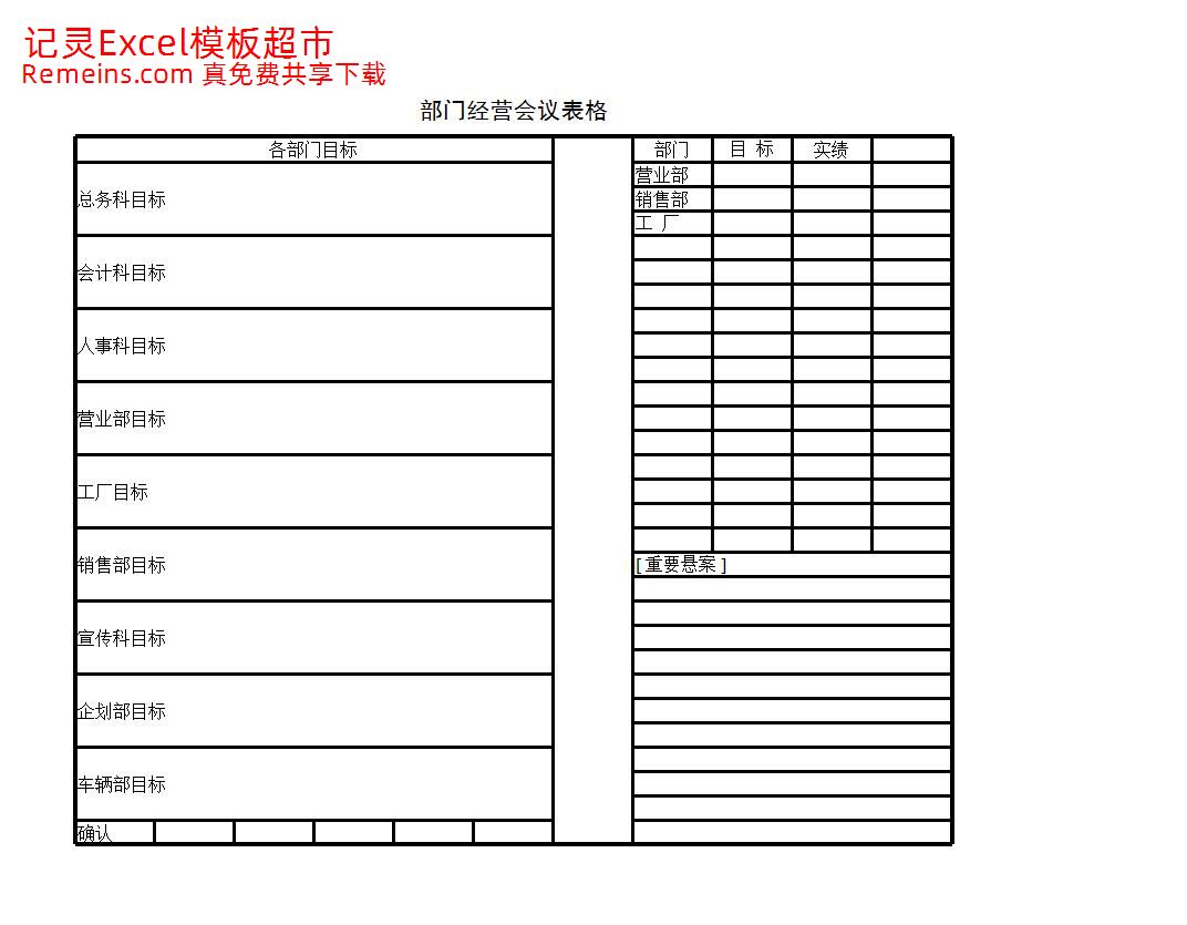 部门经营会议表.xlsx