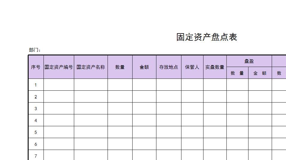 固定资产盘点表11.xlsx
