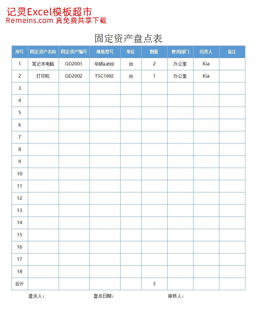 固定资产盘点表6.xlsx
