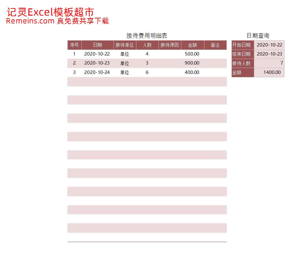接待费用明细表.xlsx