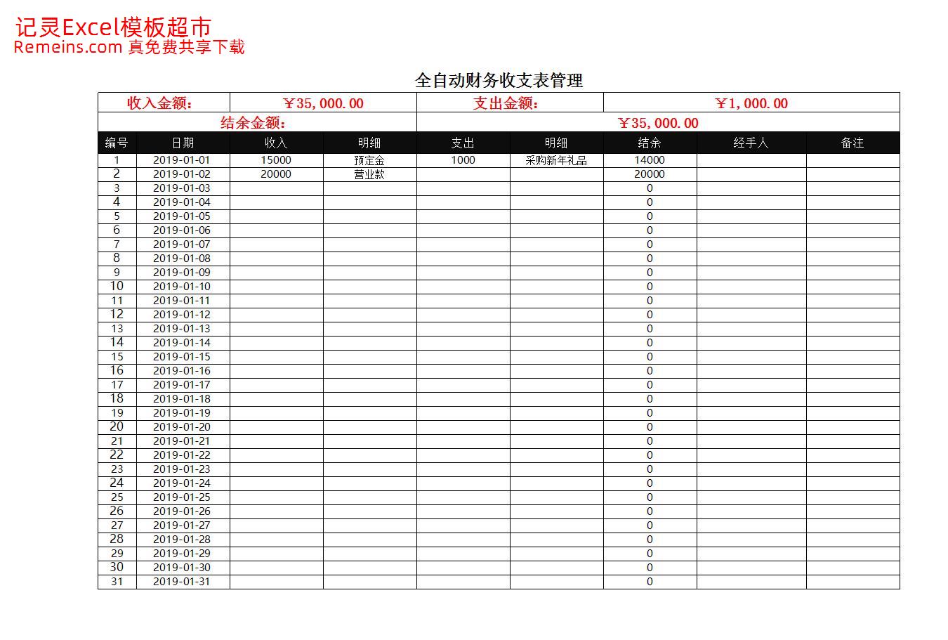 财务收支表管理.xlsx