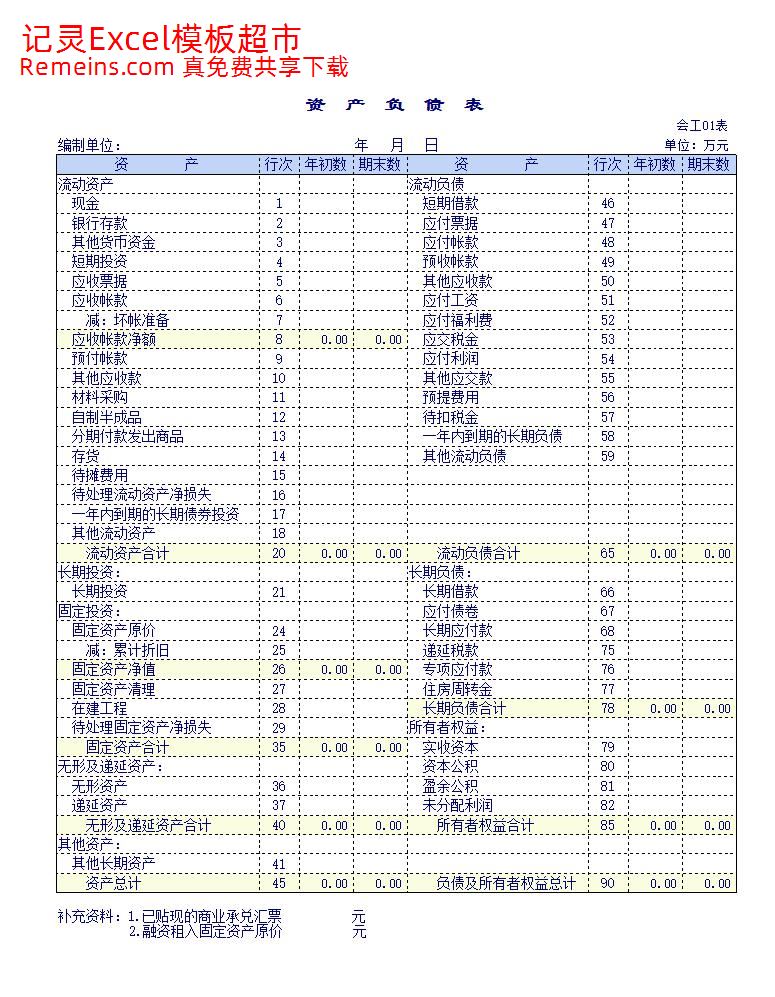 工业企业会计报表.xls