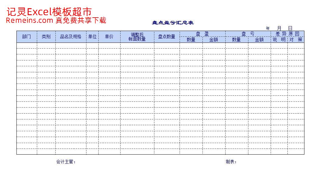 企业公司使用的盘点表.xls