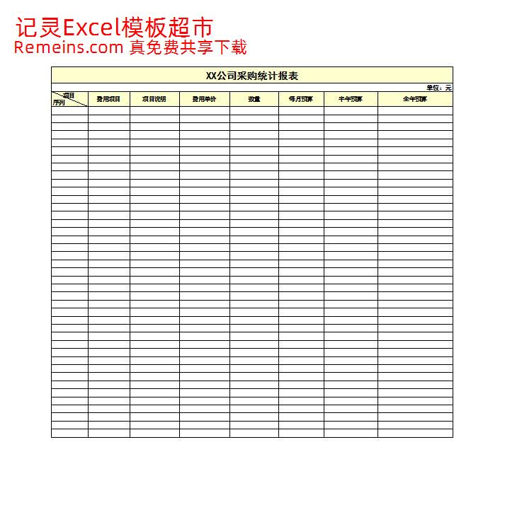 公司采购统计报表.xls
