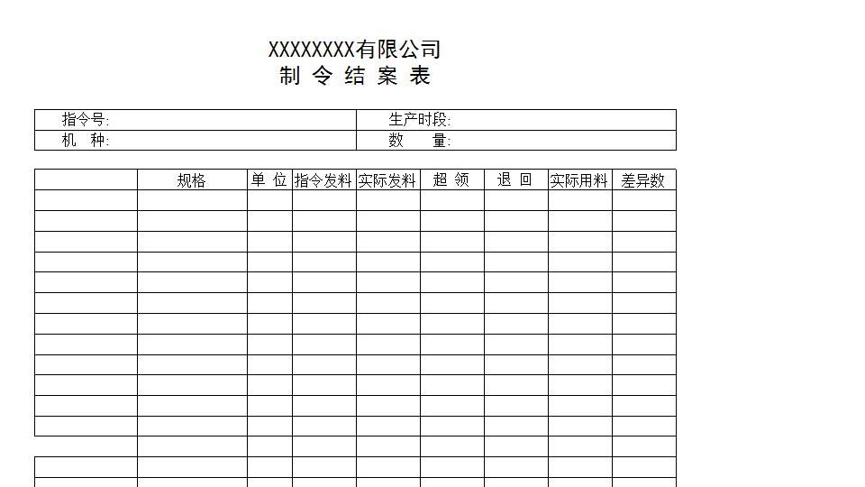 制令结案表模板.xls