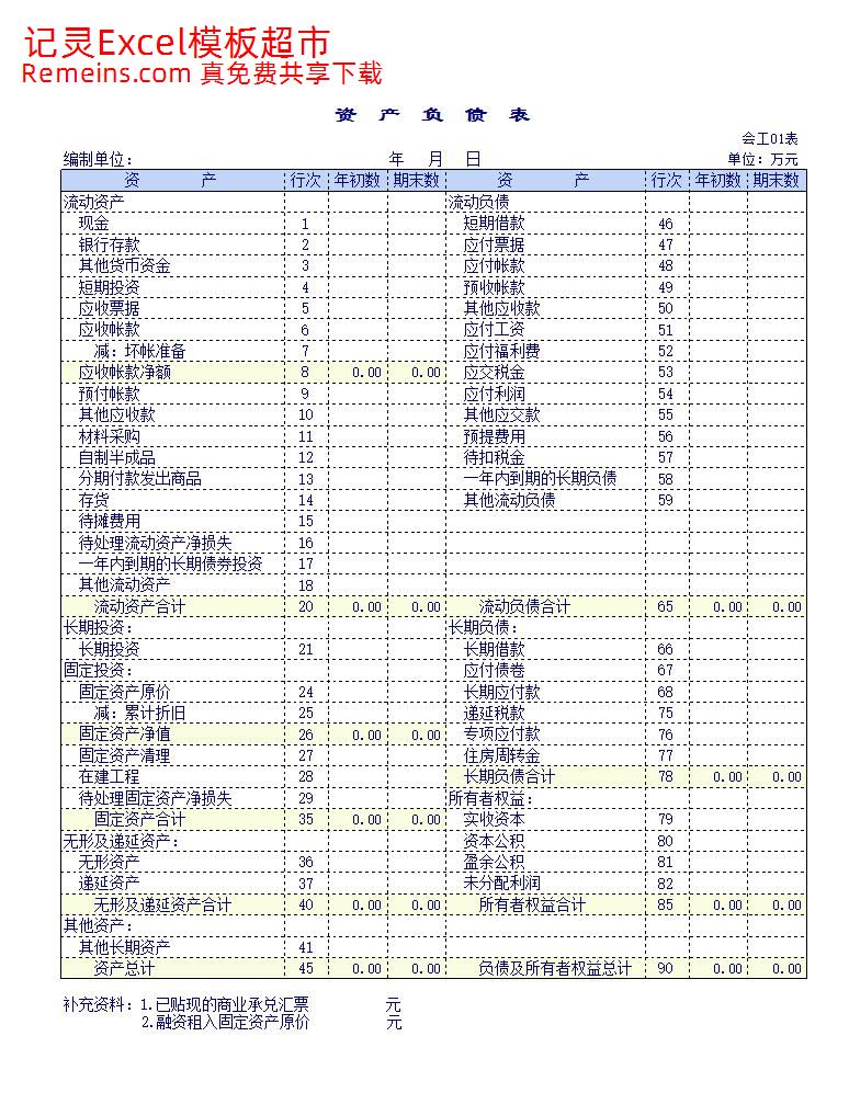 工业企业会计报表.xls