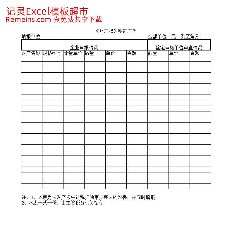 财产损失明细表.xls