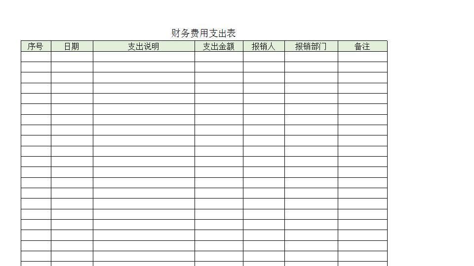 财务费用支出表.xlsx