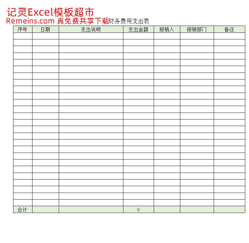 财务费用支出表.xlsx
