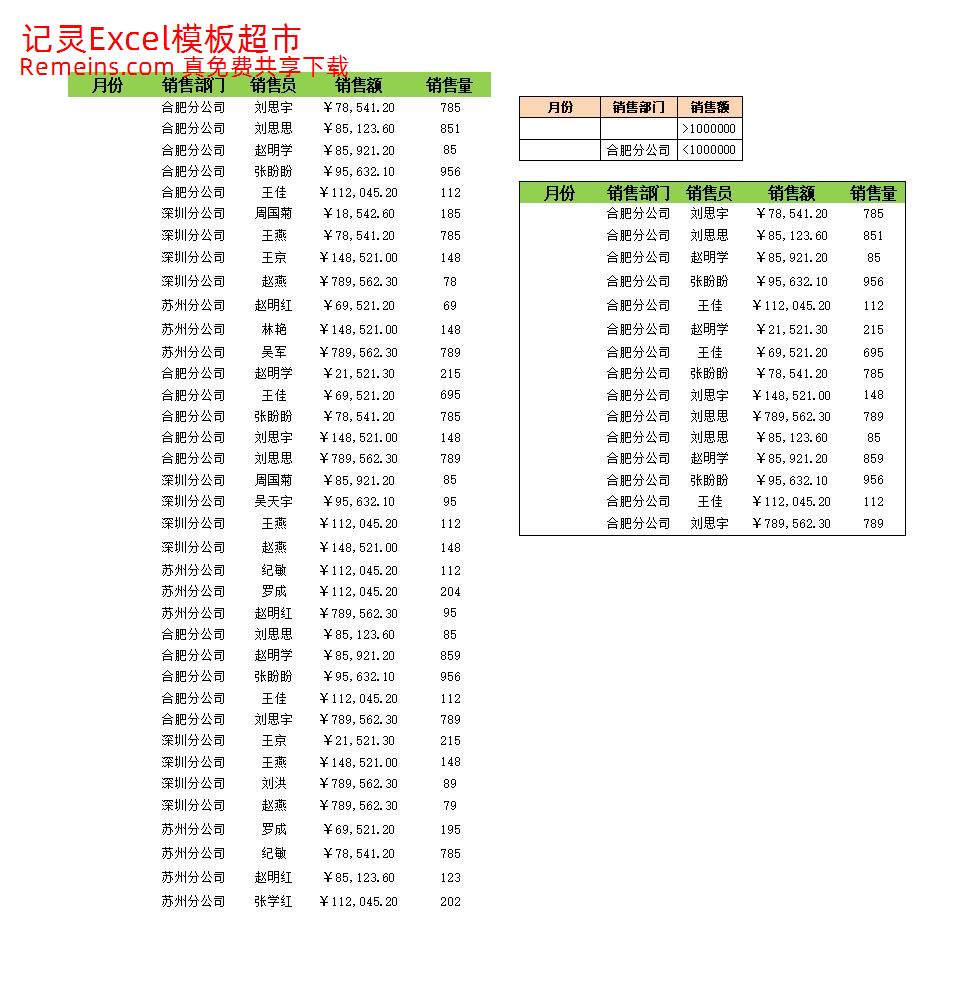 按多条件筛选销售数据.xlsx