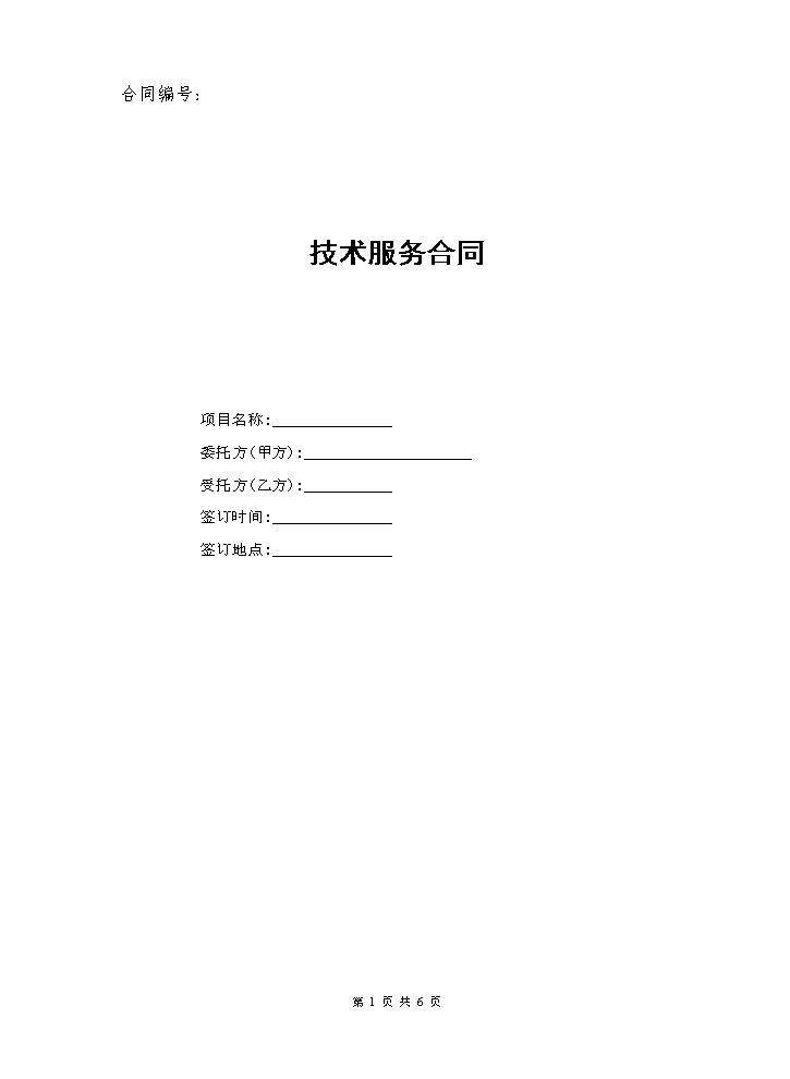 外包技术服务合同.doc